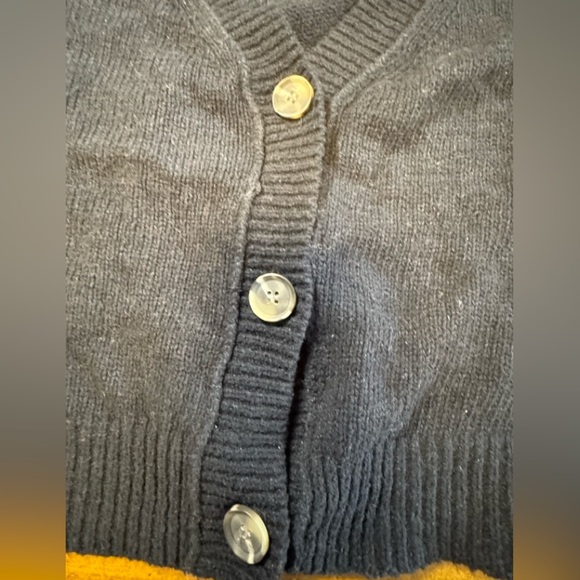 Abound Nordstrom black button Cropped Cardigan size M NWT - Picture 3 of 6